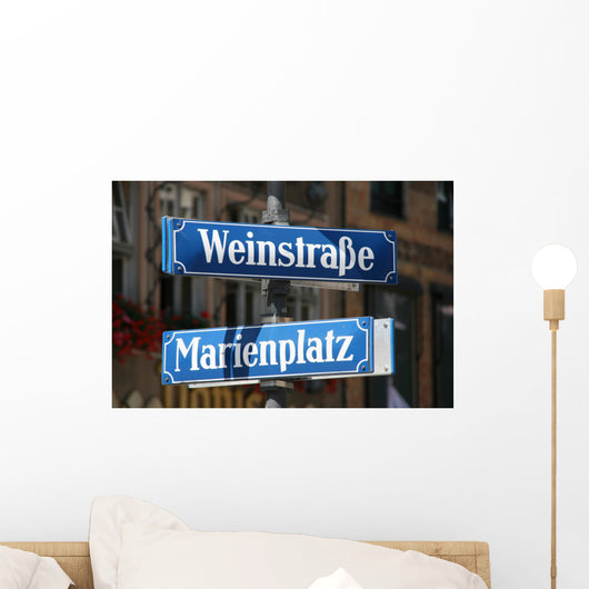 Street and Square Name Wall Mural