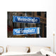 Street and Square Name Wall Mural