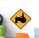 Tractor Crossing Street Sign Wall Decal
