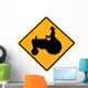 Tractor Crossing Street Sign Wall Decal
