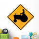Tractor Crossing Street Sign Wall Decal