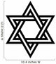 Star David Wall Decal