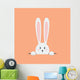 White Easter Rabbit Wall Decal