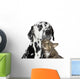 Friends Tabby-cat and Dalmatian Wall Decal