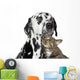 Friends Tabby-cat and Dalmatian Wall Decal