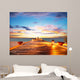 Wooden Jetty Sunset Wall Decal