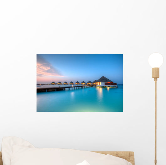 Water Villas Maldives Resort Wall Decal