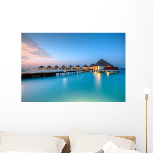 Water Villas Maldives Resort Wall Decal