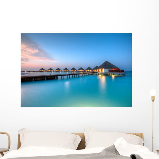 Water Villas Maldives Resort Wall Decal