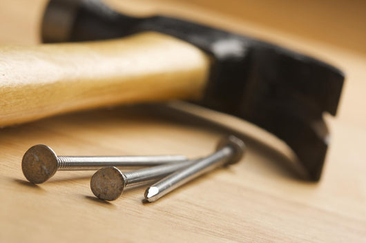 Hammer and Nails Abstract Wall Decal