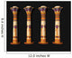3D Illustration Egyptian Pillars Wall Decal