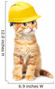 Red Cat with Helmet Wall Decal