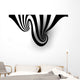 Abstract Spiral with Empty Wall Decal
