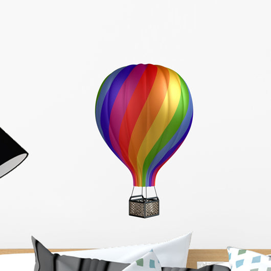 Colorful Hot Air Balloon Wall Decal