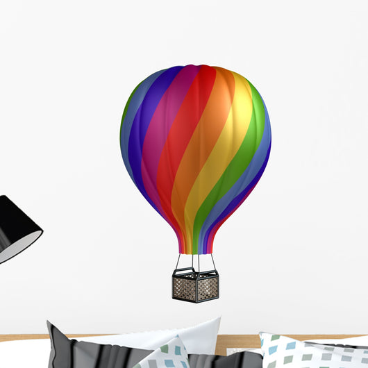 Colorful Hot Air Balloon Wall Decal