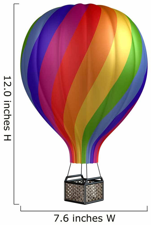 Colorful Hot Air Balloon Wall Decal