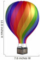 Colorful Hot Air Balloon Wall Decal
