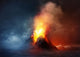 Volcano Eruption Large Volcano Wall Decal