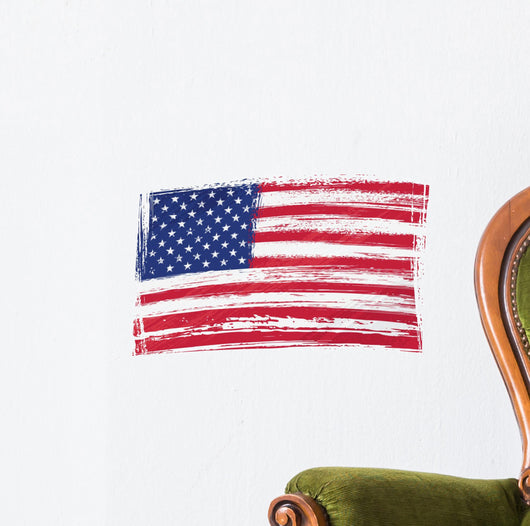 Grunge USA Flag Wall Decal