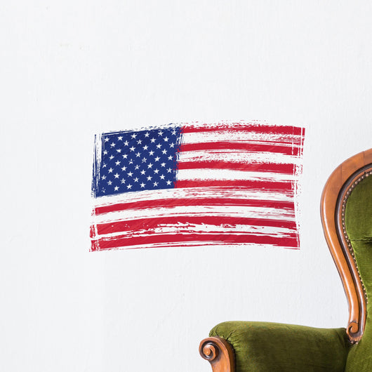 Grunge USA Flag Wall Decal