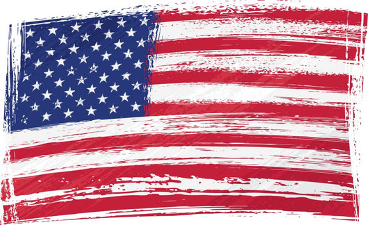 Grunge USA Flag Wall Decal