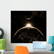 Planet Earth with Moon Wall Decal