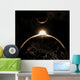 Planet Earth with Moon Wall Decal