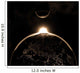 Planet Earth with Moon Wall Decal