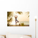 Yoga Beach Sunset Wall Decal