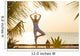 Yoga Beach Sunset Wall Decal