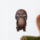 Clever Looking Dog Looking Wall Decal