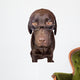 Clever Looking Dog Looking Wall Decal