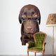 Clever Looking Dog Looking Wall Decal