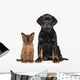 Cat and Dog Together Wall Decal