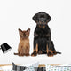 Cat and Dog Together Wall Decal