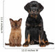 Cat and Dog Together Wall Decal