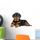 Rottweiler Puppy Lies down Wall Decal