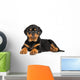 Rottweiler Puppy Lies down Wall Decal
