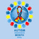 Autism Awareness Month Design Wall Decal