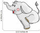 Happy Cute Elephant Jumping Wall Decal