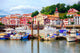 Colorful Basque Houses Port Wall Decal
