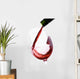 Red Wine Pouring into Wall Decal