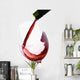 Red Wine Pouring into Wall Decal