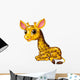 Cartoon Funny Baby Giraffe Wall Decal