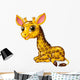 Cartoon Funny Baby Giraffe Wall Decal