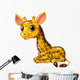 Cartoon Funny Baby Giraffe Wall Decal