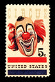 Stamp Circus Clown Wall Decal