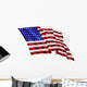 Wave American Flag Wall Decal