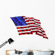 Wave American Flag Wall Decal