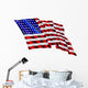 Wave American Flag Wall Decal